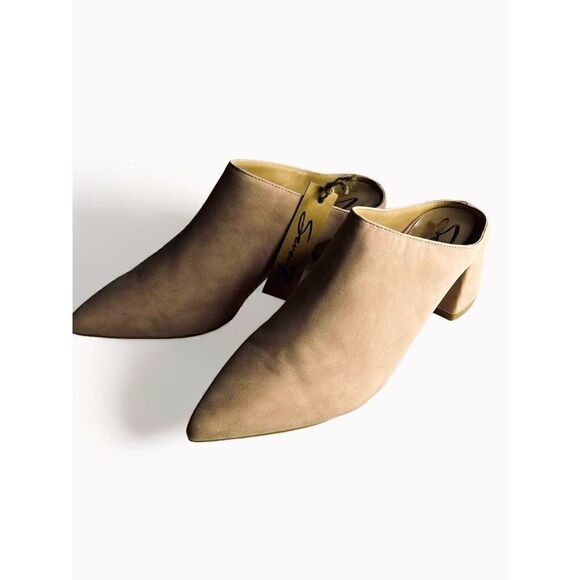 Seven7 Women’s Blush Monika Faux Leather Pointed Toe Slip On Mules Pink Sz 9 - Picture 2 of 7